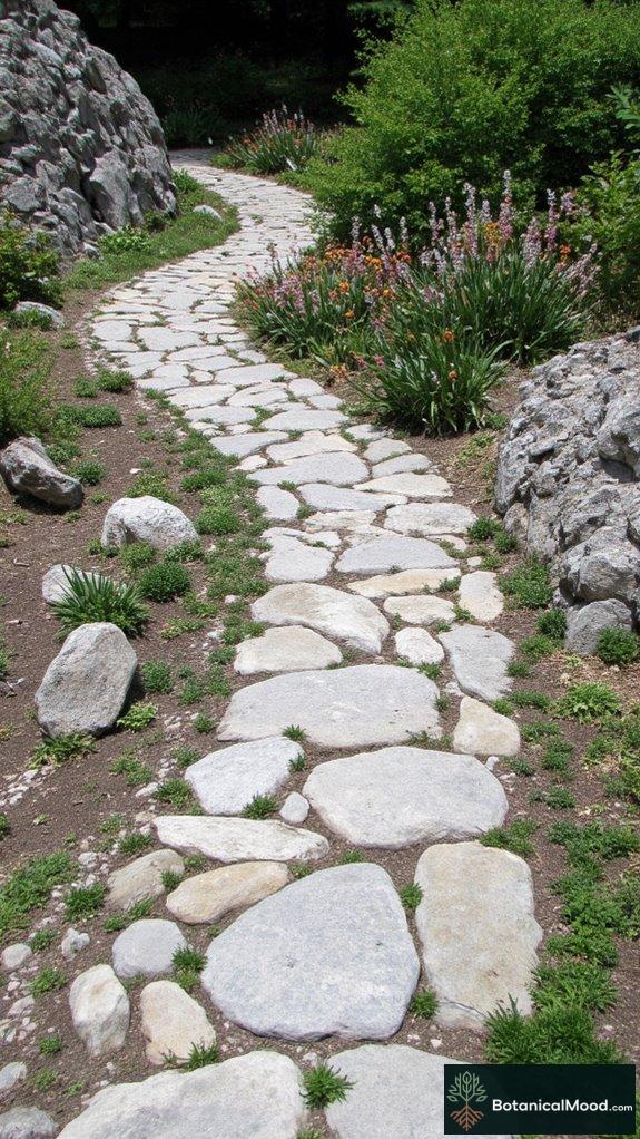 natural stone path design