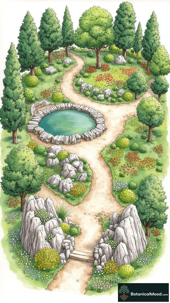 natural woodland garden design