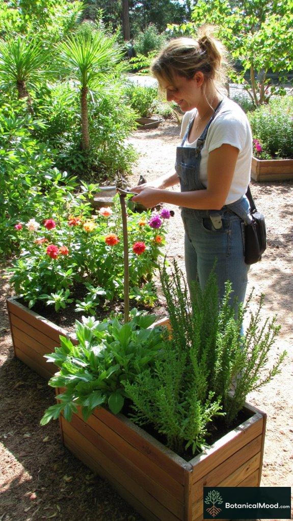 passionate horticulturist creates garden