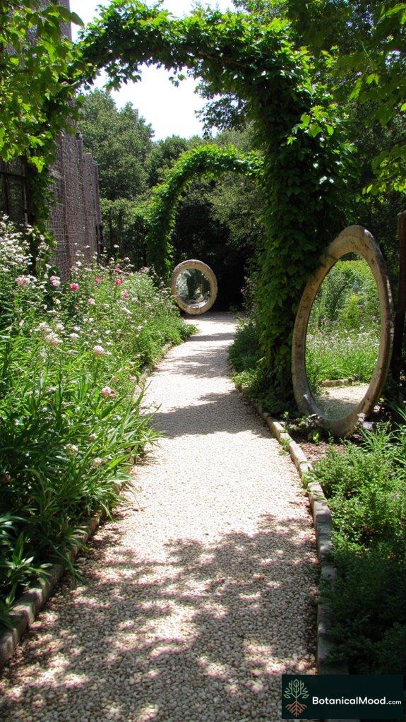 reflective garden pathways magic