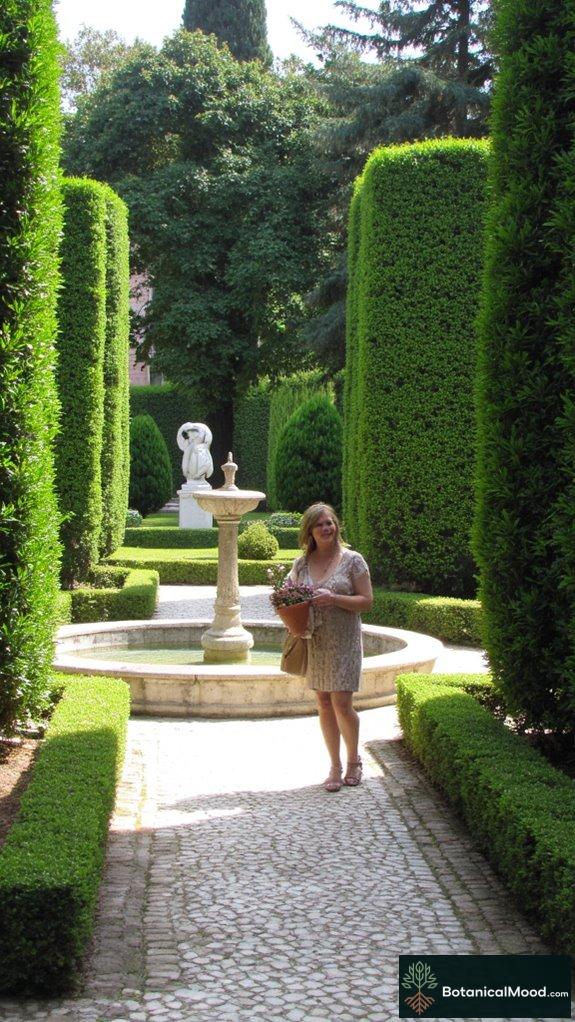 renaissance inspired serene garden