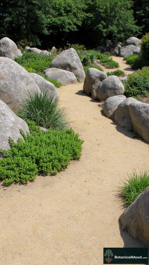 sculptural forms enhance gardens