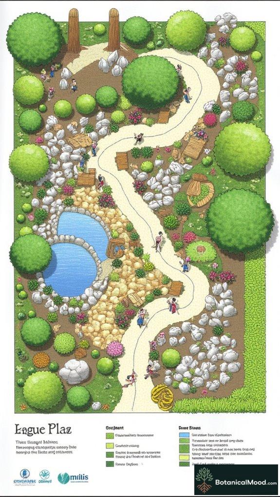 sensory garden exploration pathways