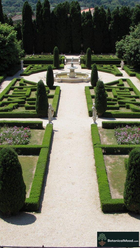 symmetrical beauty in gardens