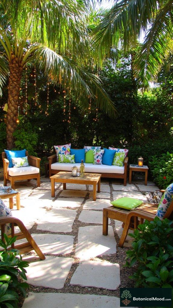 tropical ambiance with furniture