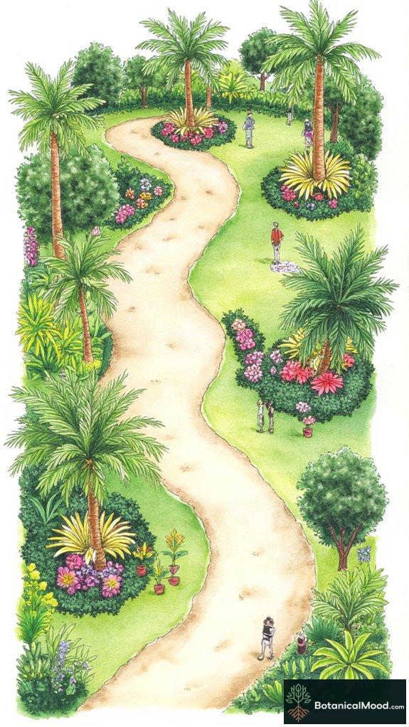 tropical garden layout ideas
