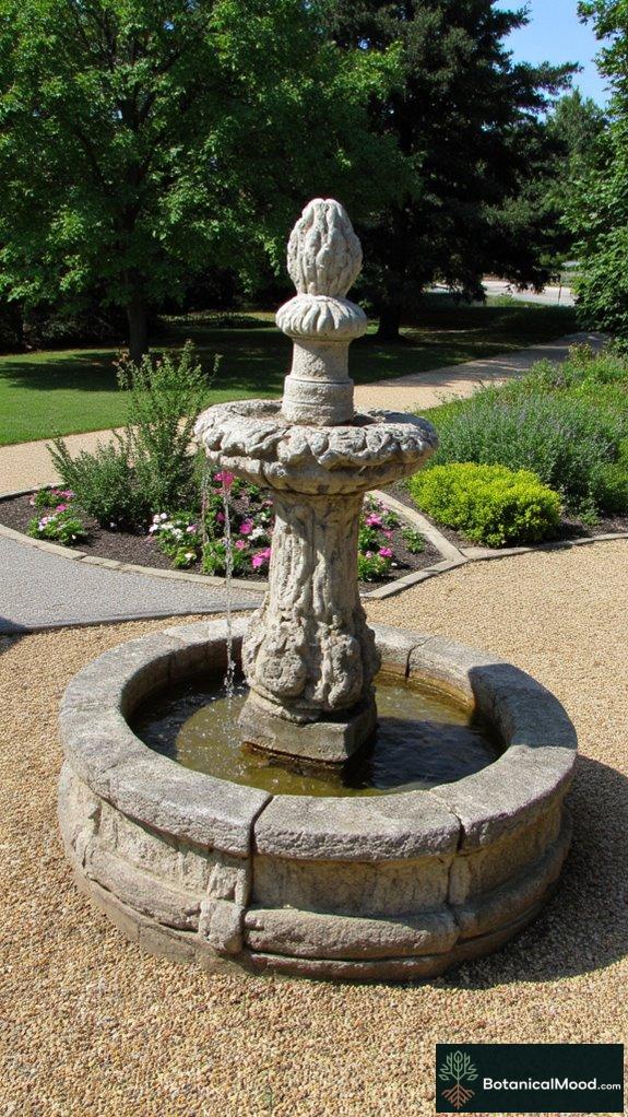 unique outdoor fountain designs