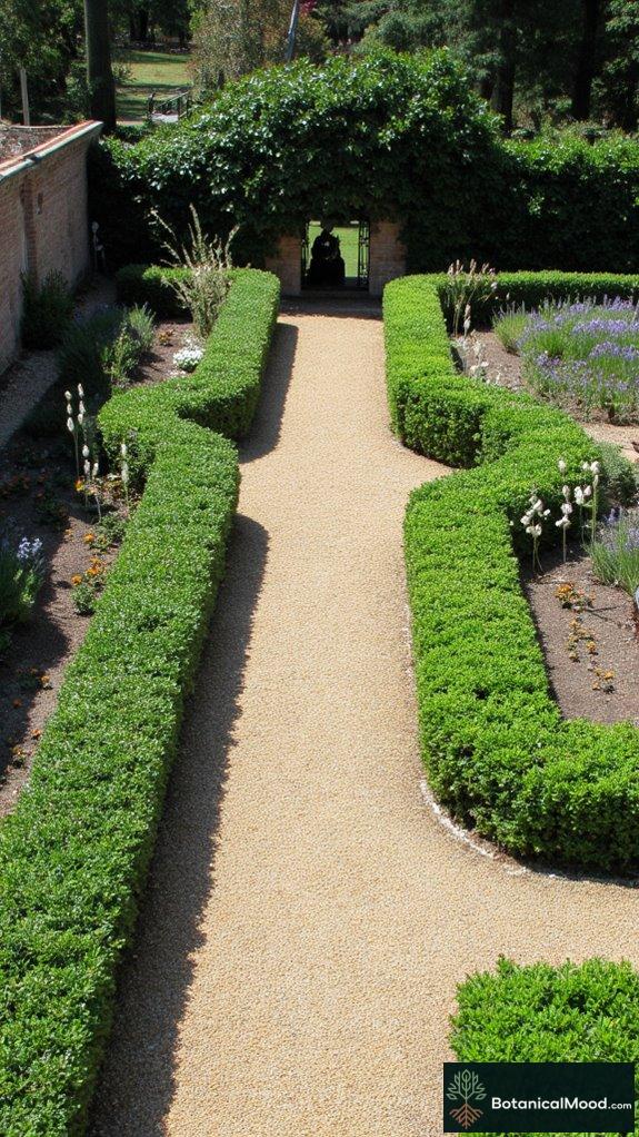 vibrant herbaceous garden pathways