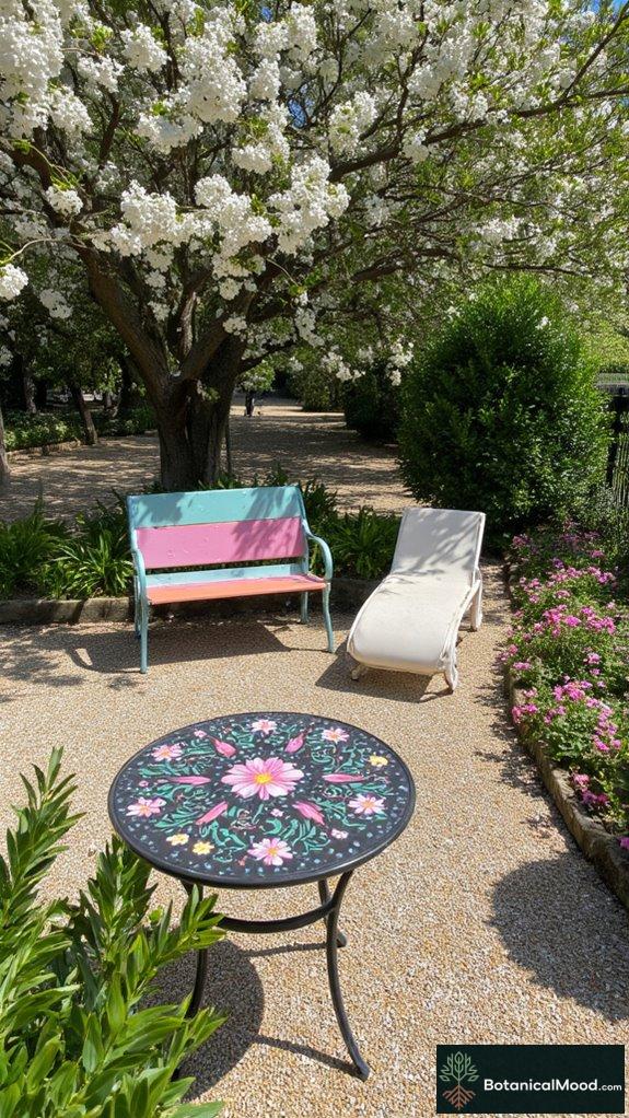 vibrant whimsical garden furniture