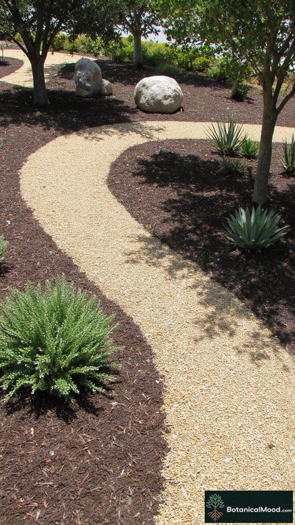 water efficient native plant layout