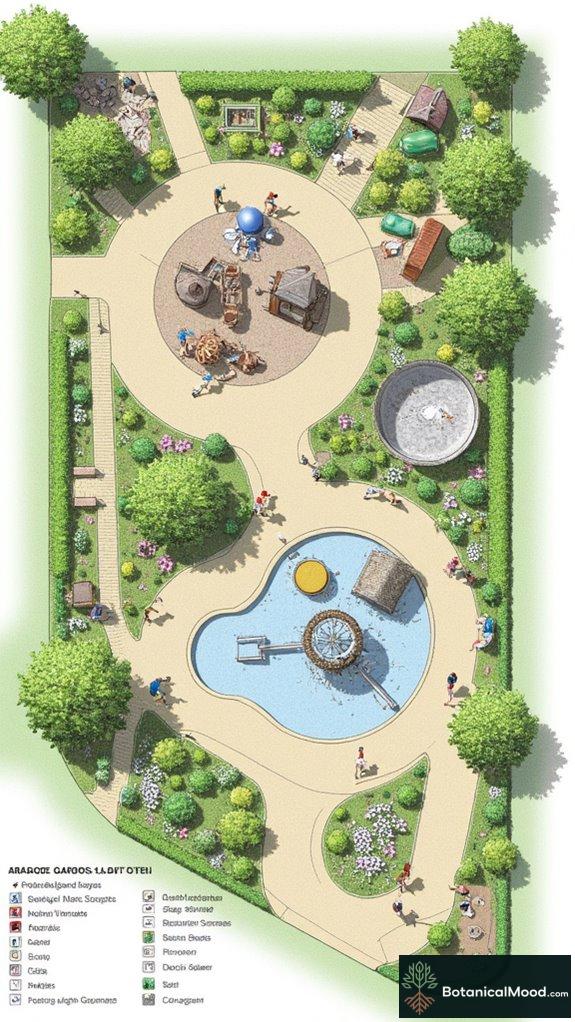 whimsical interactive garden sculptures