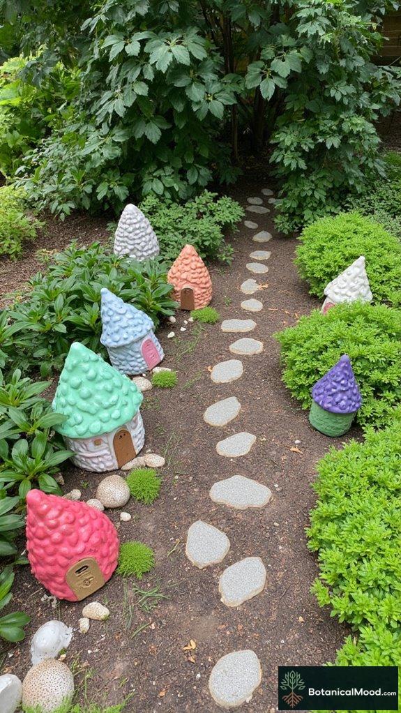 whimsical outdoor fairy dwellings