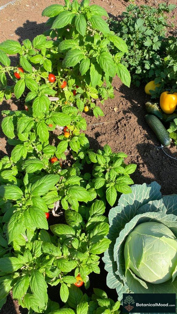 aromatic herbs enhance vegetable gardens