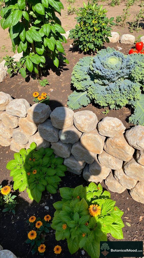 artistic gabion vegetable gardens