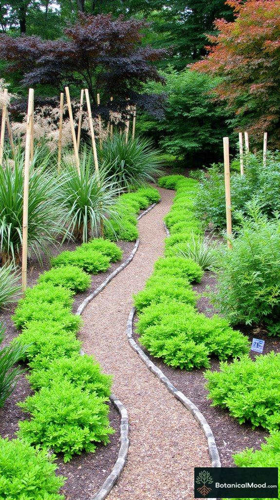 bamboo pathways for gardens