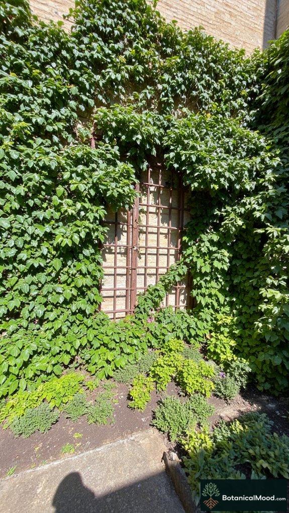 cascading ivy enhances urban beauty