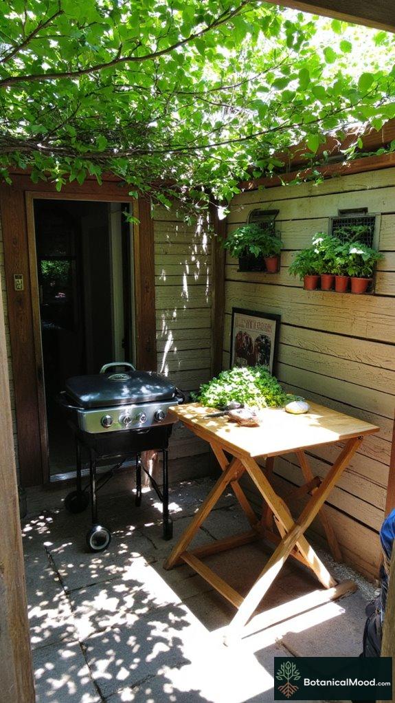 charming outdoor kitchenette design