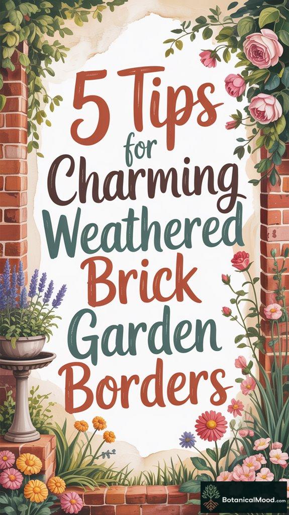 5 Tips For Charming Weathered Brick Garden Borders