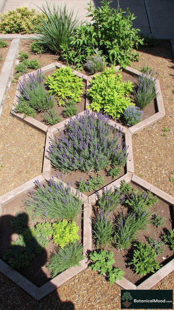 compact pollinator garden design