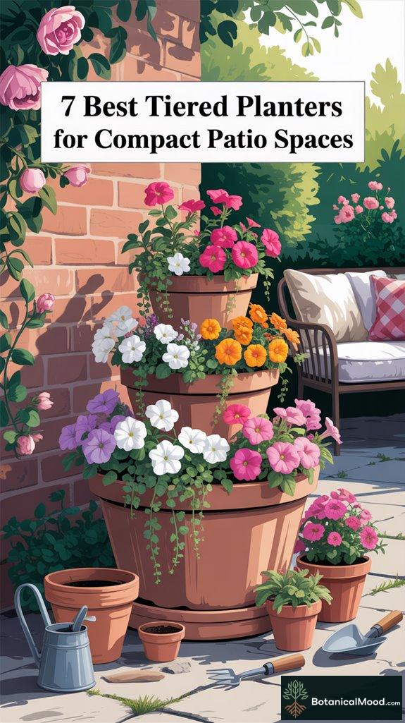 compact tiered planter options