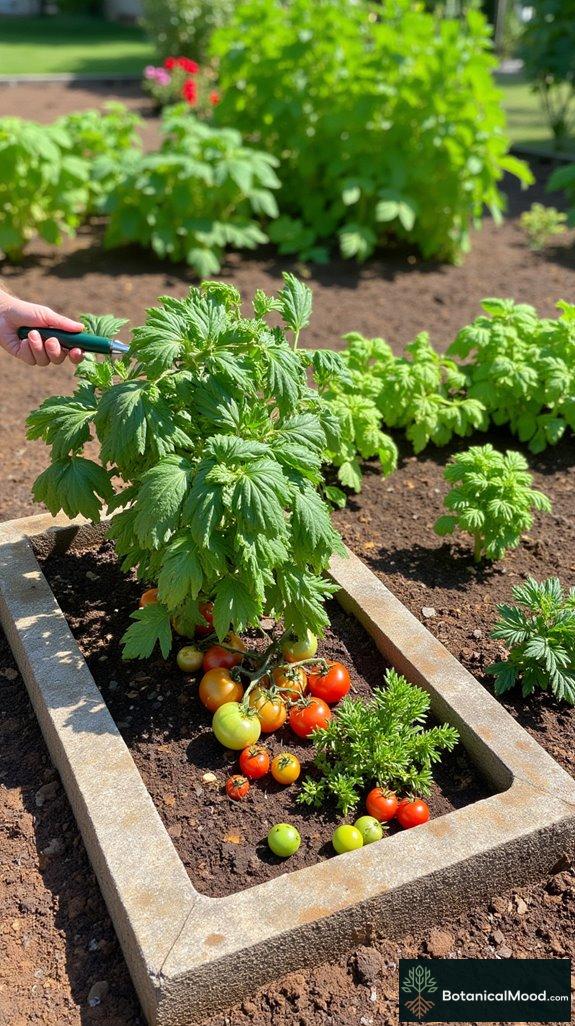 concrete block garden beds
