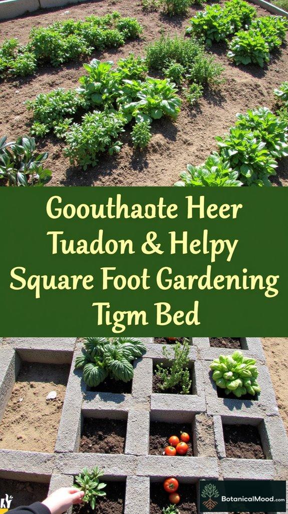 concrete block gardening beds