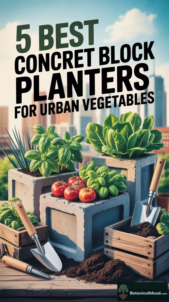concrete planters for urban gardening