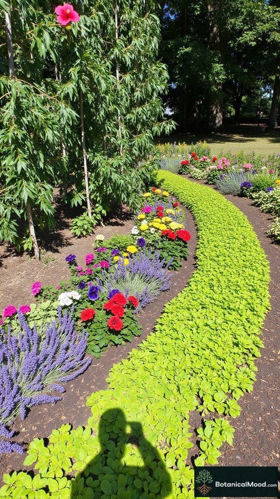 curved planters for dynamic gardens