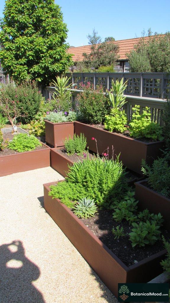 customizable modular planter boxes