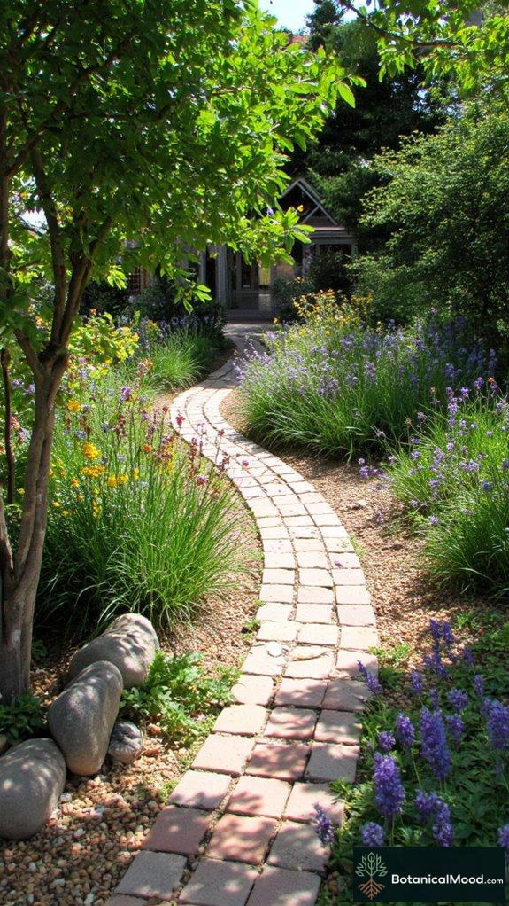 decorative pathways enhance gardens