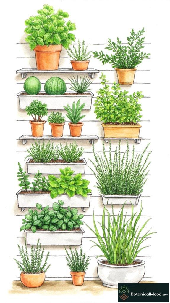 diy herb wall design