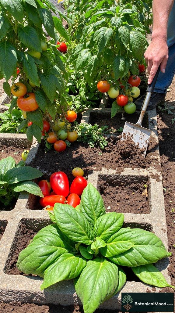 durable concrete block garden beds