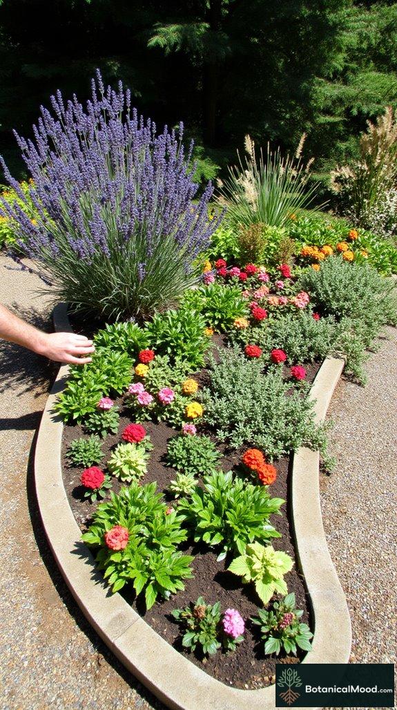 efficient space with planters