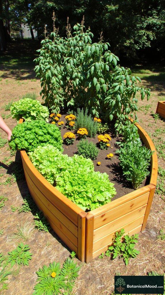 elegant curved raised islands