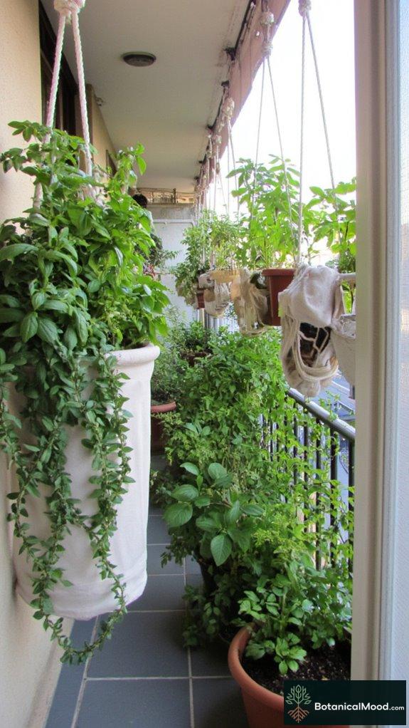 elegant vertical herb planters