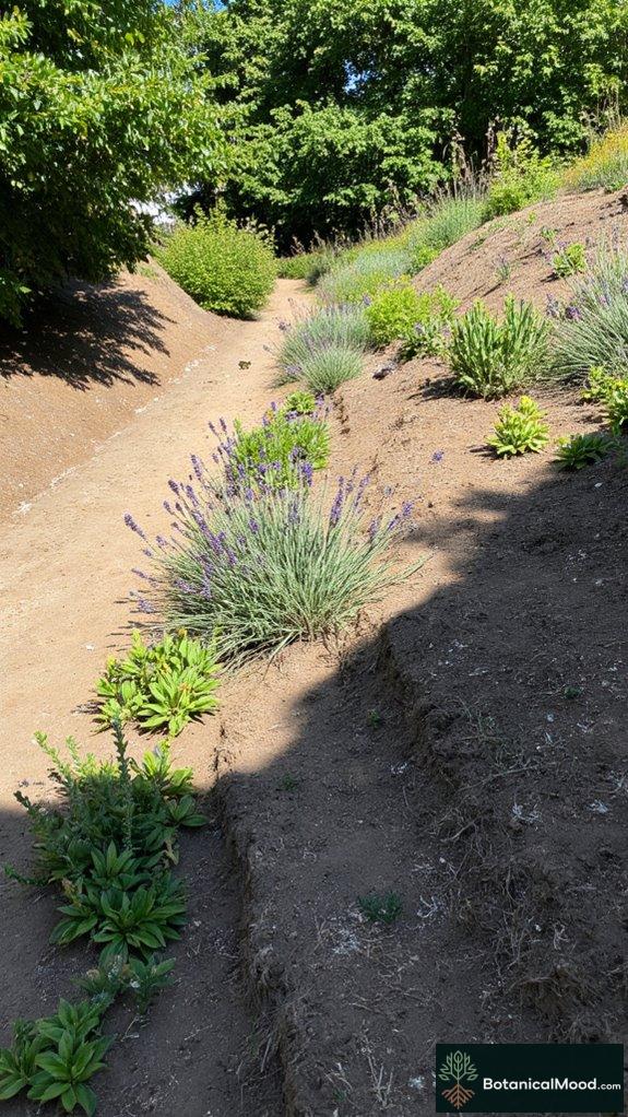 enhancing gardens with swales