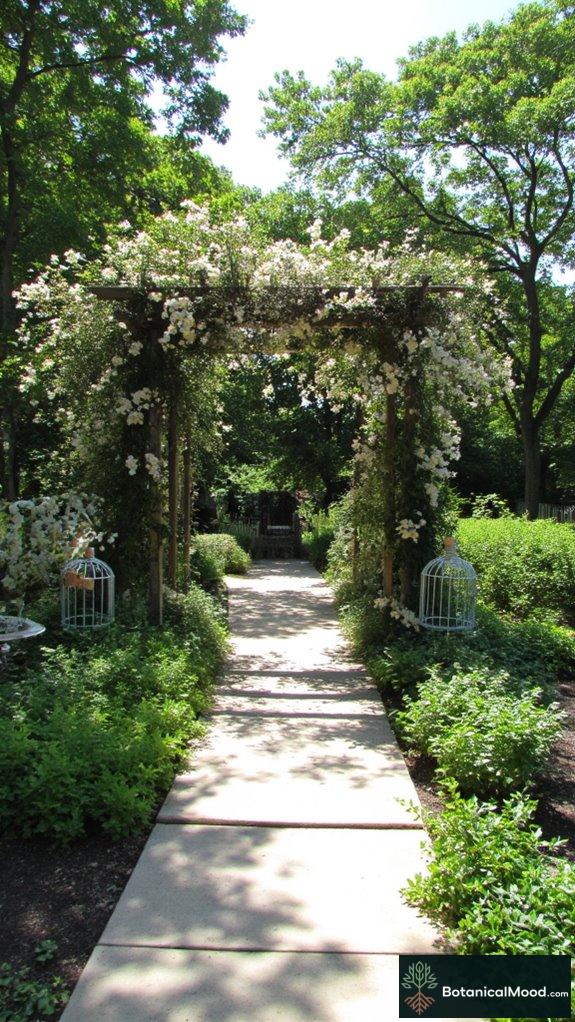 floral arrangements for pergolas