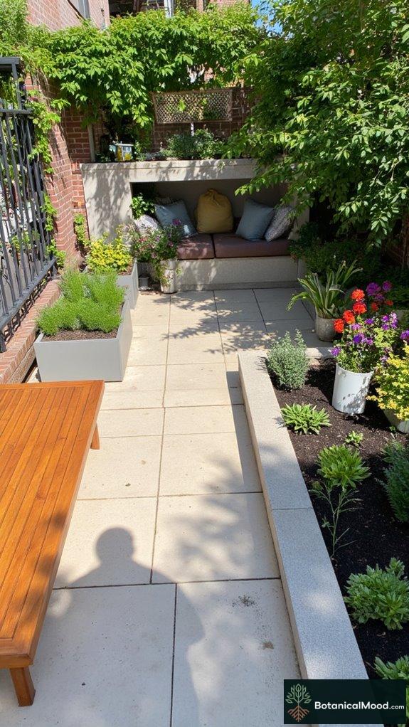 functional seating vibrant plants