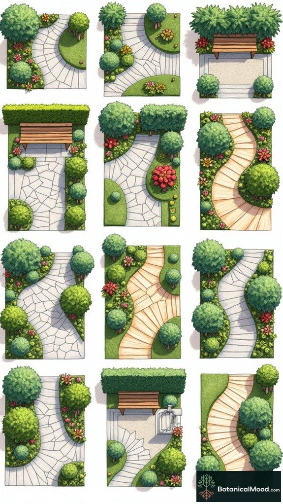 geometric design for pathways