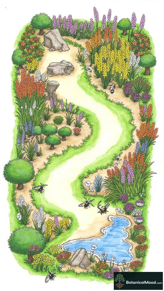 harmonious pollinator friendly garden design