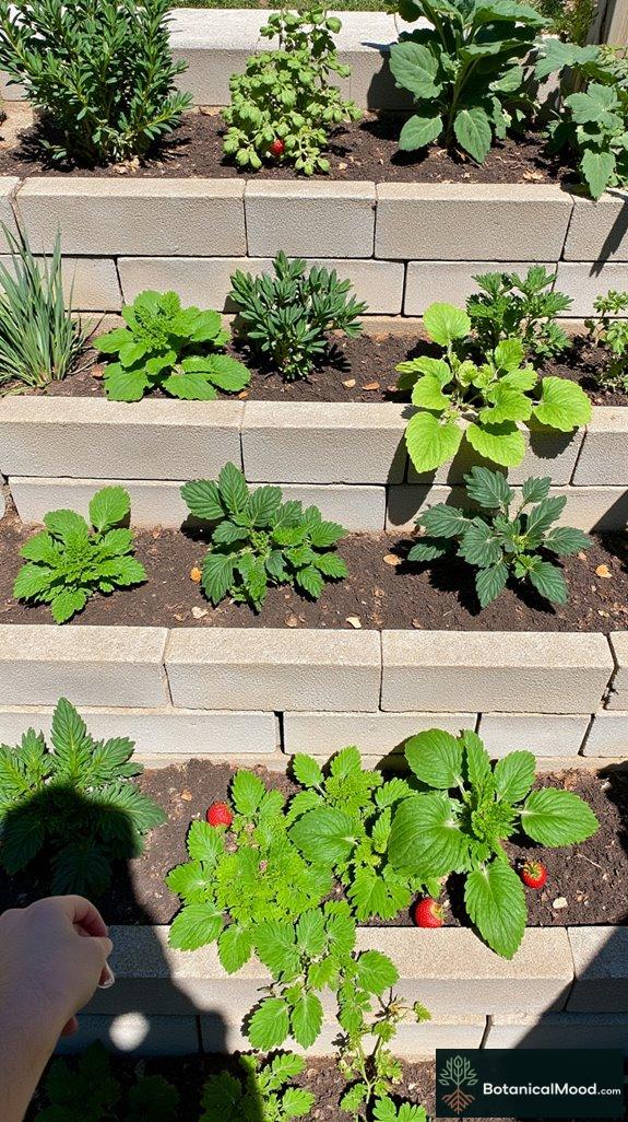innovative tiered planting beds