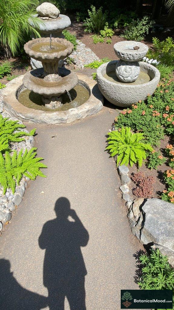 inspiring small garden water features