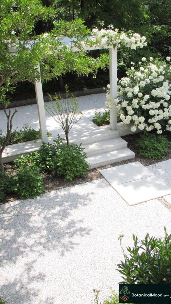 luminous white garden elegance