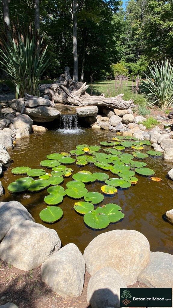 mini pond plant integration
