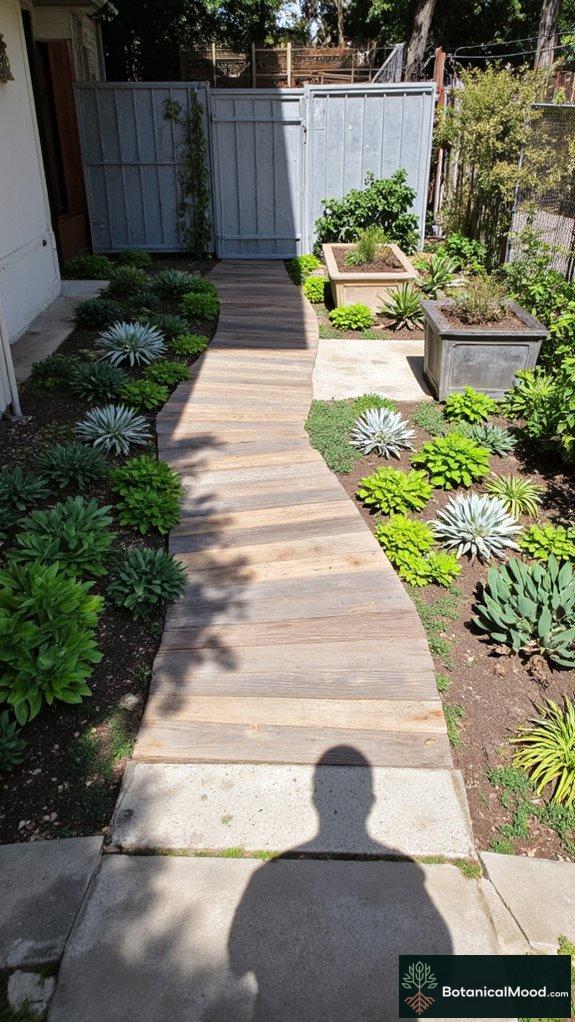 modern industrial garden aesthetics