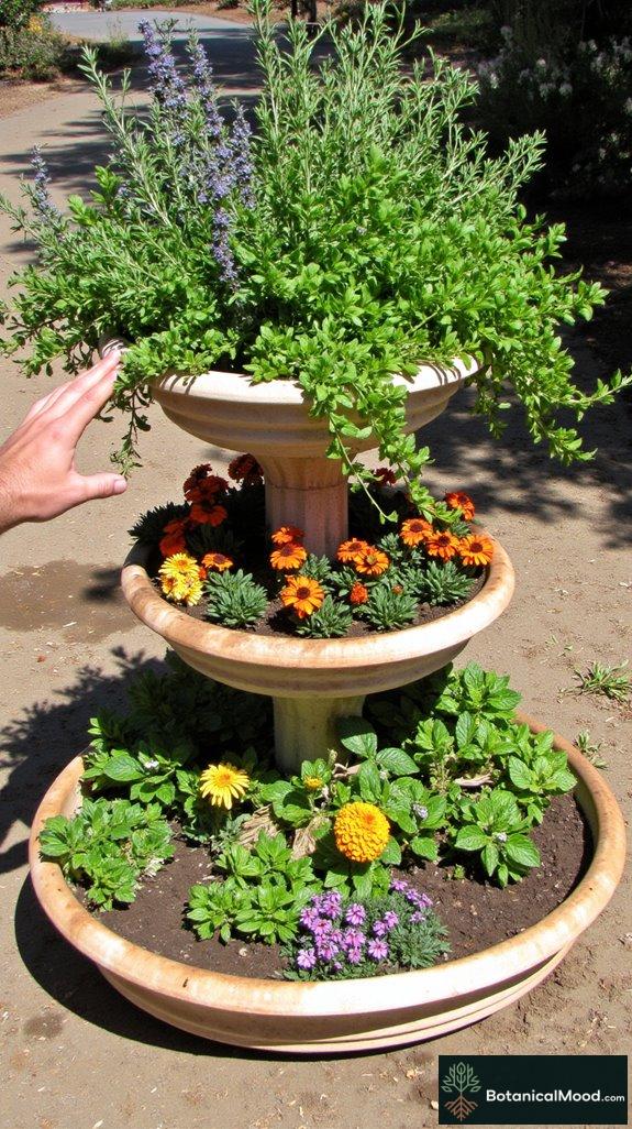 multi level planter garden design