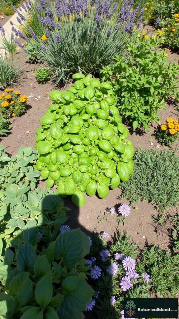 pollinator friendly culinary herbal garden