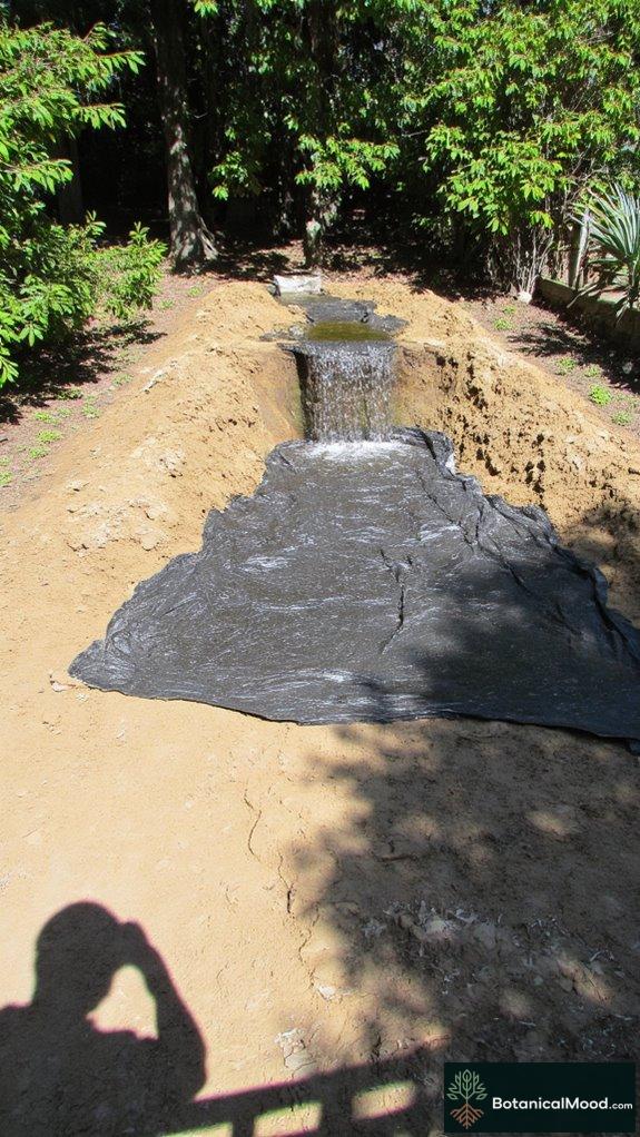 precision in pond waterproofing