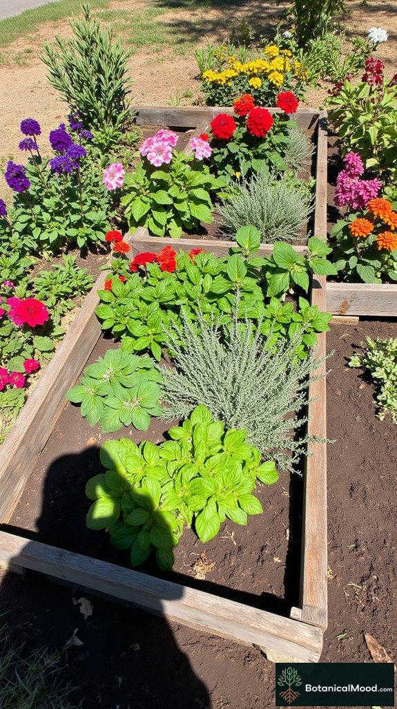 repurposed pallet garden dividers