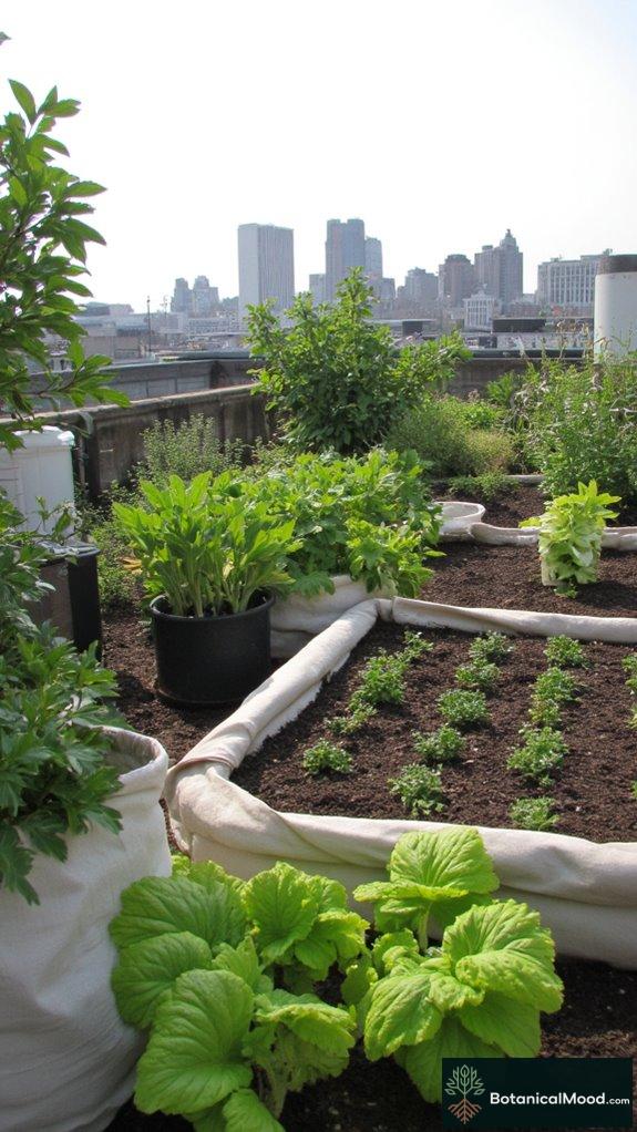 rooftop sustainable vegetable gardening